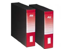 REGISTRATORE DOX 9 ROSSO 30X30CM, DORSO 8CM