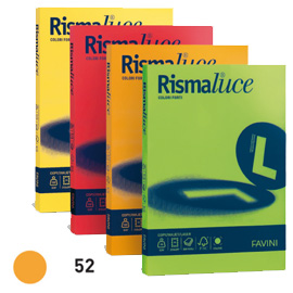 Carta RISMALUCE 140gr A4 200fg giallo oro 52 FAVINI