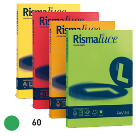 Carta RISMALUCE 200gr A4 125fg verde 60 FAVINI