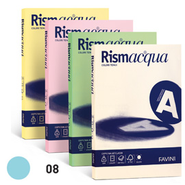 Carta RISMACQUA 200gr A3 125fg celeste 08 FAVINI