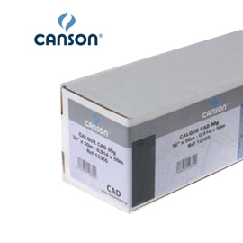 CARTA INKJET PLOTTER 610MM(24") X 50MT 90GR HICOLOR OPACA CANSON