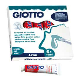 TEMPERA GIOTTO TUBO 4 (12ML) ROSSO CARMINIO 09