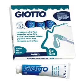 TEMPERA GIOTTO TUBO 4 (12ML) CYANO 15