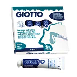 TEMPERA GIOTTO TUBO 4 (12ML) BLU OLTREMARE 17