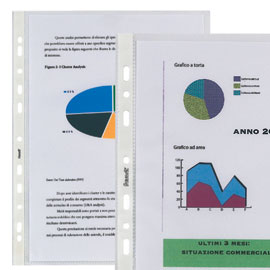 50 BUSTE FORATE 21X29,7 1725UNI/15 SUPERIOR LISCIA FAVORIT –