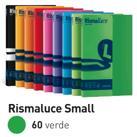 Carta RISMALUCE SMALL A4 90gr 100fg verde 60 FAVINI