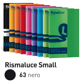 Carta RISMALUCE SMALL A4 200gr 50fg nero 63 FAVINI