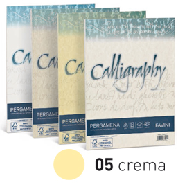 Carta CALLIGRAPHY PERGAMENA 90gr A4 50fg crema 05 FAVINI