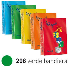 Carta LECIRQUE A3 80gr 500fg verde bandiera 208 FAVINI