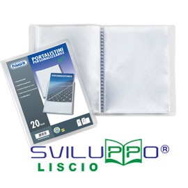 Portalistino personalizz. SVILUPPO liscio 15x21cm 50 buste trasparente FAVORIT