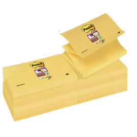 BLOCCO 90foglietti Post-it®Super Sticky Z-Notes Canary™76x127mm R350-123SS-CY