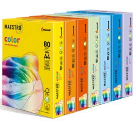 CARTA MAESTRO COLOR A4 210x297mm 80gr 500fg VERDE TENUE GN27 MONDI