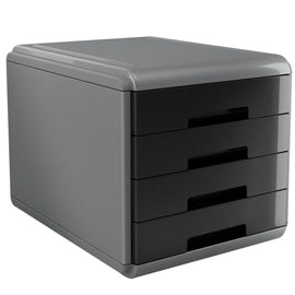 CASSETTIERA 4 CASSETTI NERO MyDesk ARDA