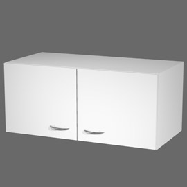 SOPRALZO A 2 ANTE 90x45,8cm - H40cm per ARMADI MODULARI BIANCO