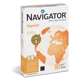 CARTA NAVIGATOR organizer 2 Fori A4 80gr 500FG 210X297mm