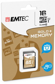 SDHC EMTEC 16GB CLASS 10 GOLD +