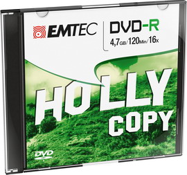 DVD-R EMTEC 4,7GB 16X SLIM CASE (kit 10pz)