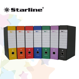 REGISTRATORE STARBOX GIALLO DORSO 8CM F.TO PROTOCOLLO Starline