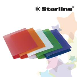 RACCOGLITORE A4 4R 17mm PP Trasparente Colorato Starline