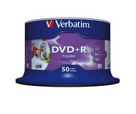 SCATOLA 50 DVD+R 4.7GB / 120' STAMPABILE WIDE PRINT NO ID NR. SPINDLE