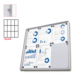 Bacheca interni Magnetica 12XA4 anta battente Economy Jansen