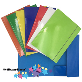 Cartella con elastico 25x34cm Colori assortiti Queen Starline