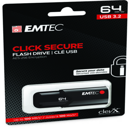 Emtec Memoria B120 Clicksecure 64GB