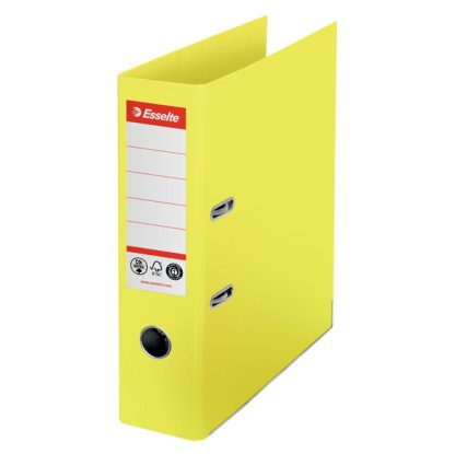 Registratore a leva Dorso 75mm giallo CO2 neutral Esselte