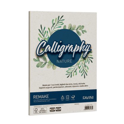 Carta Calligraphy Nature REMAKE A4 50fg 250gr scoglio FAVINI