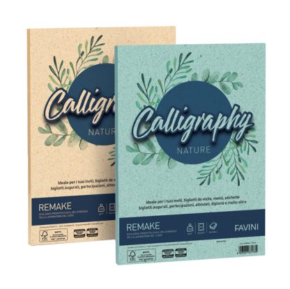 Carta Calligraphy Nature REMAKE A4 50fg 120gr spiaggia FAVINI