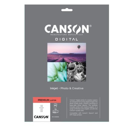 Carta InkJet PREMIUM A4 20fg 255gr Lustre RC Canson